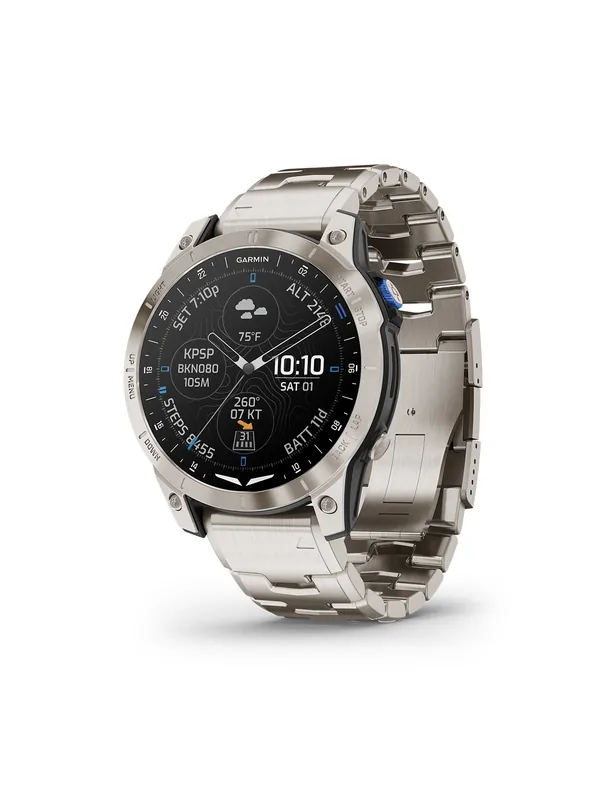 Garmin D2 Mach 1 Aviator Smartwatch - Titan-Armband Must-Have