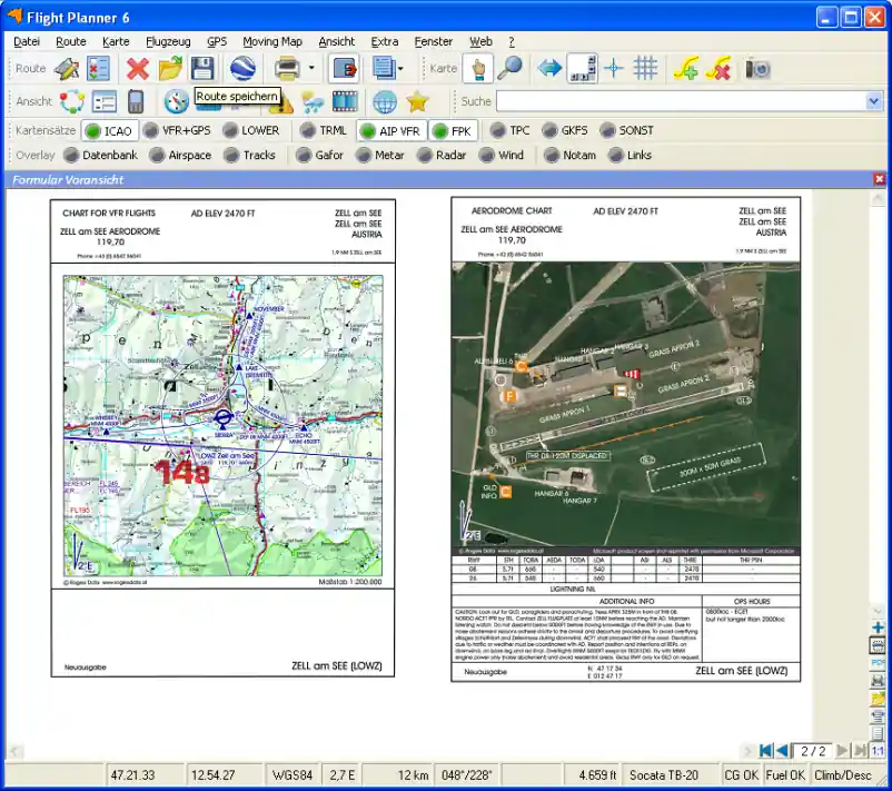 Rabatt Flight Planner - VFR-Anflugkarten - AIP Austria