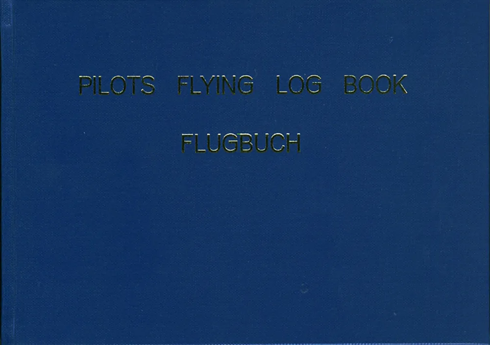 PILOTS FLYING LOG BOOK (hellblau) Preis Gesenkt