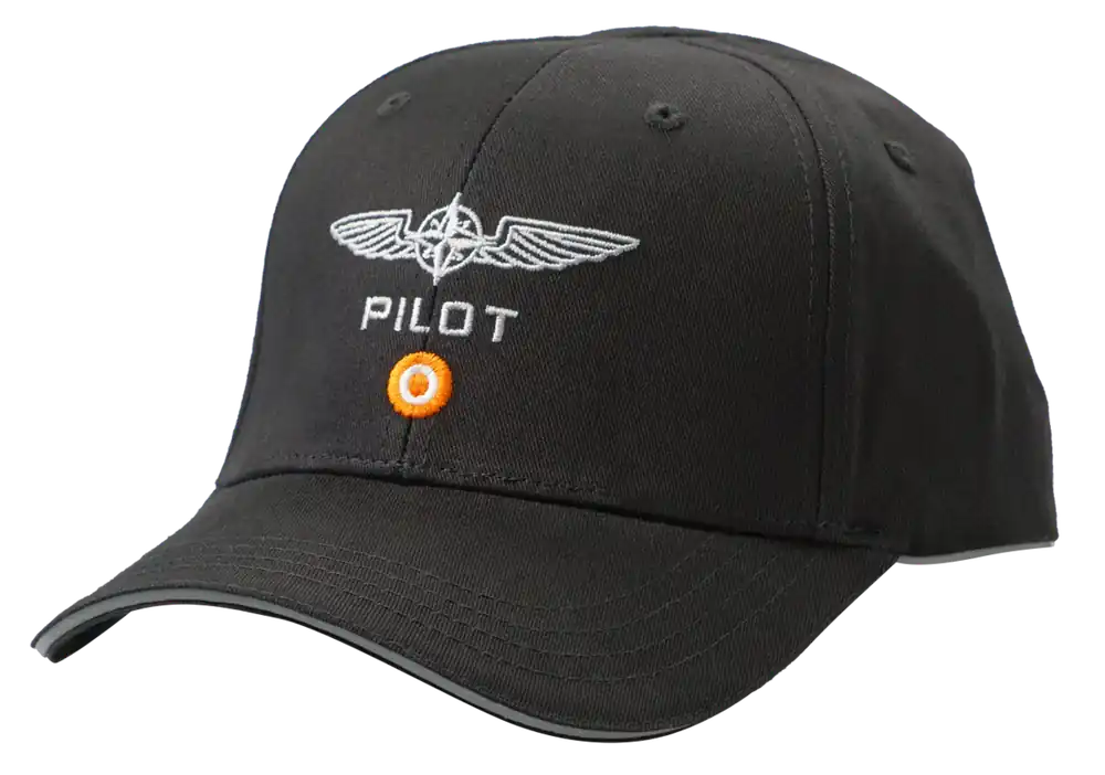 Cap "Pilot" - Baumwolle, Schwarz Sonderaktion