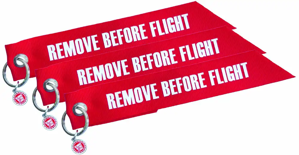 Günstig Fähnchen-Anhänger - REMOVE BEFORE FLIGHT (3 Stück)