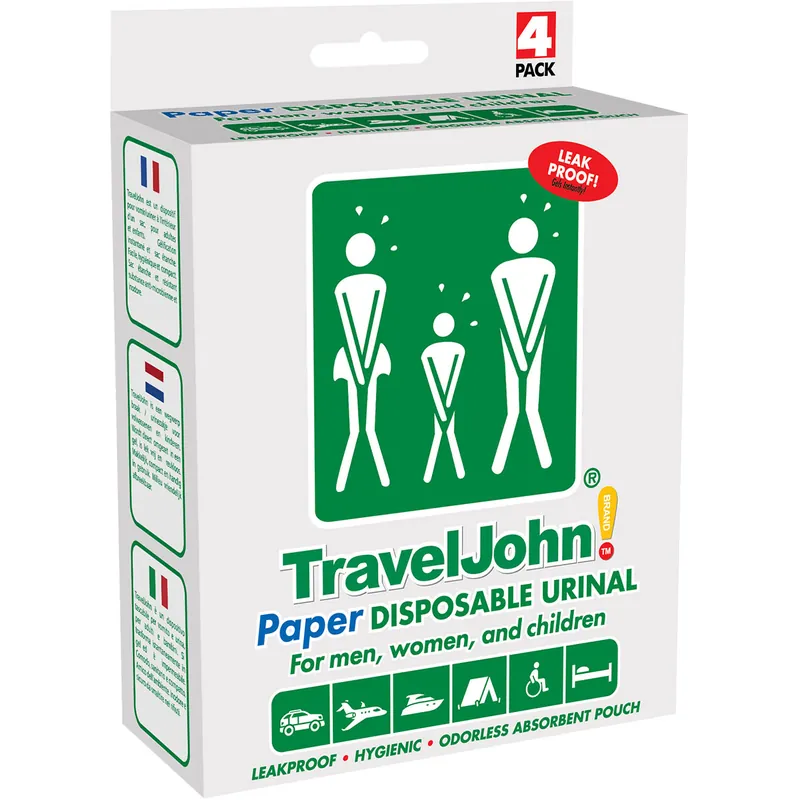 Not-Urinal TravelJohn® - 4er Pack Papier Neu