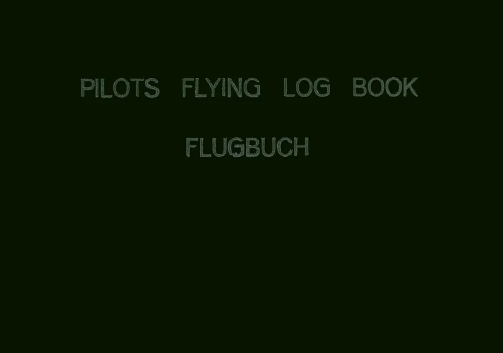 PILOTS FLYING LOG BOOK (schwarz) Finale Aktion