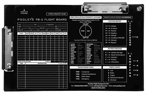 Pooleys: FB-3 Kniebrett / Klemmbrett Rabatt