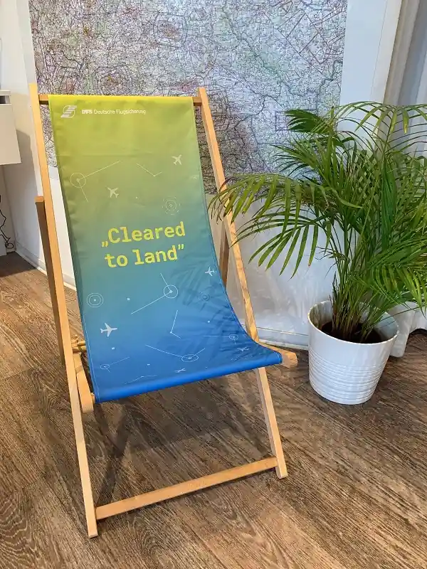 Liegestuhl mit DFS-Logo Kracherpreis