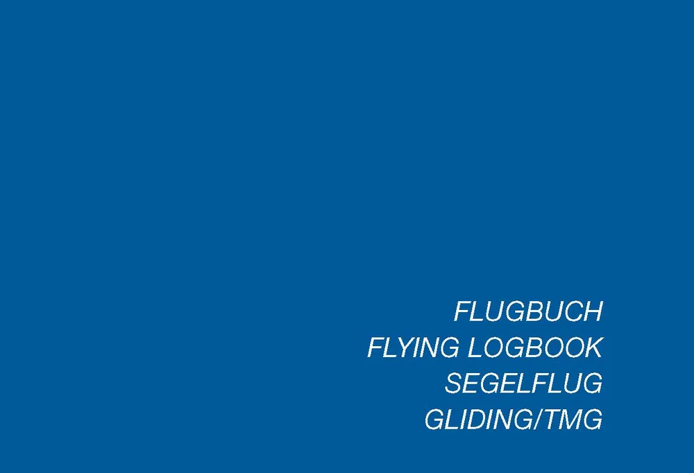 Flugbuch für Segelflieger TMG Neu Im Sortiment