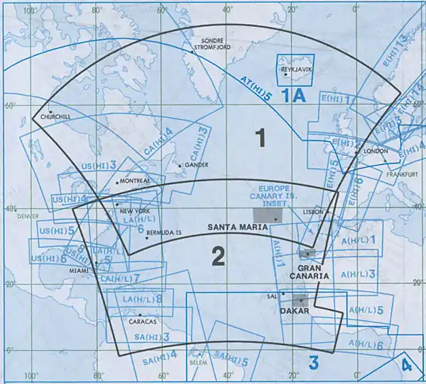 AT(H/L) 1/2 - IFR Streckenkarte Atlantic Orientation Chart Neue Kollektion