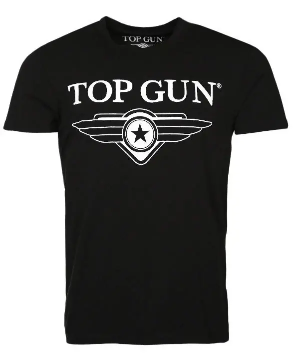 Top Gun T-Shirt schwarz Echt