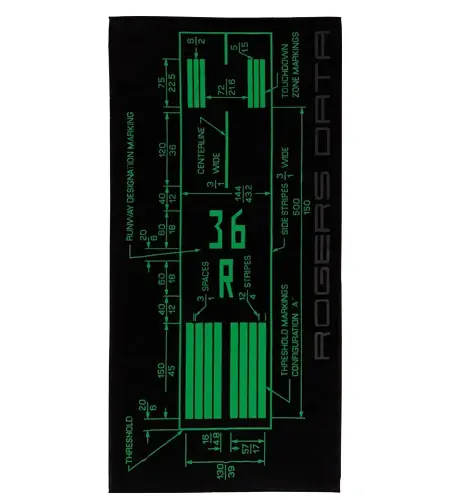 Strandtuch "Runway Markings"-ROGERS DATA Mega-Angebot