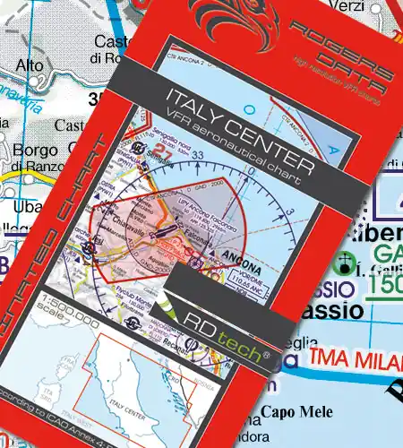 Sonderangebot Sichtflugkarte Italien Zentrum 2026-ROGERS DATA