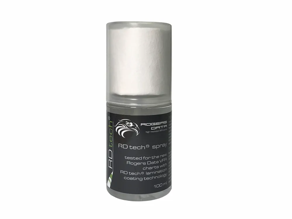 Reinigungsspray für Rogers Data VFR Karten Saisonangebot