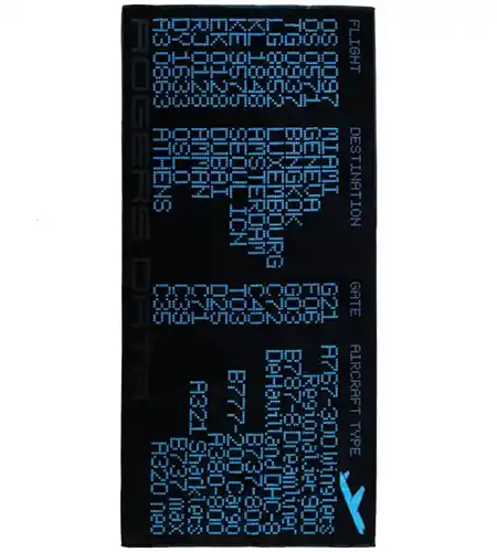 Strandtuch "Departure Screen"-ROGERS DATA Begrenztes Angebot