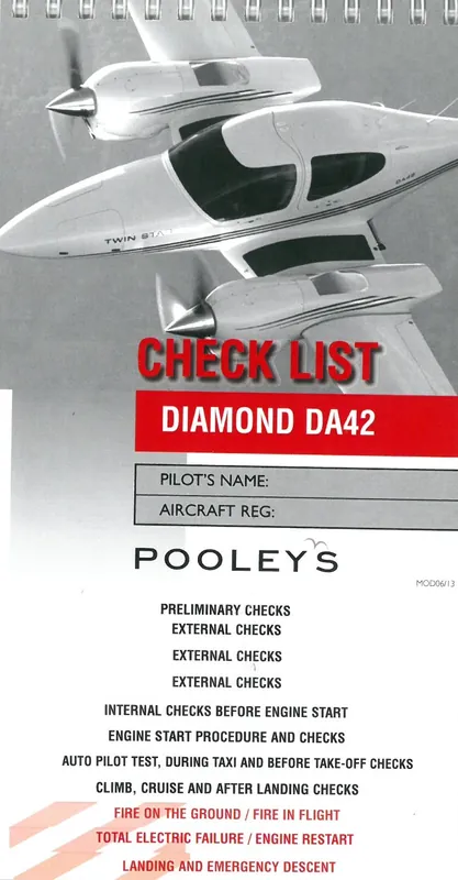 Neuheit Checklist Diamond DA42