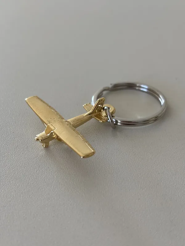 Schlüsselanhänger Cessna gold Nur Für Kurze Zeit
