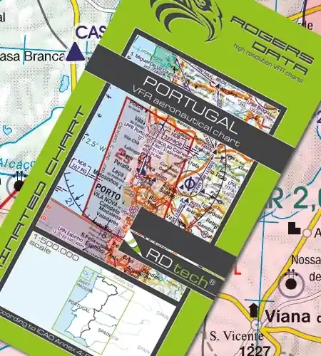 Direkt Vom Hersteller Rogersdata VFR Karte Portugal 500k 2026