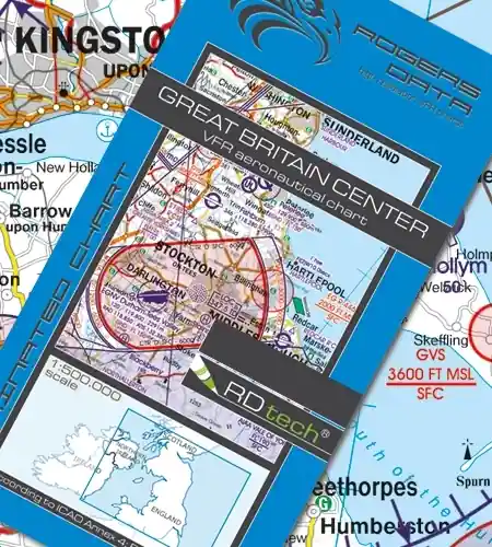 Bestseller Rogersdata VFR Karte Great Britain Center 500k 2026