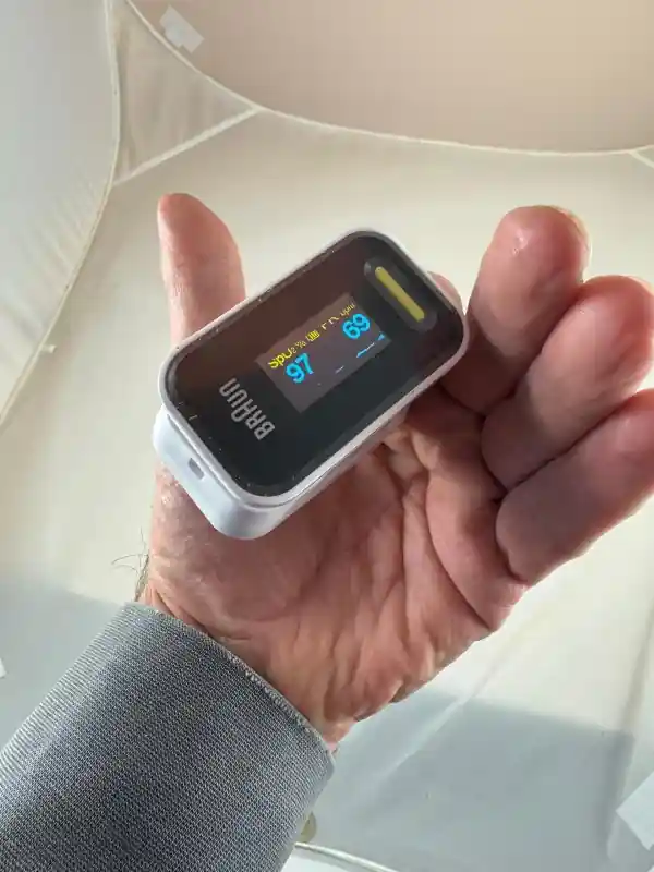 Finger Pulse Oximeter Nur Für Kurze Zeit