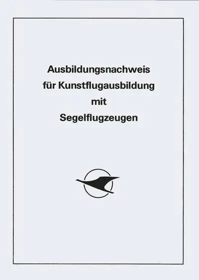 Ausbildungsnachweis für Segelkunstflug Markenware