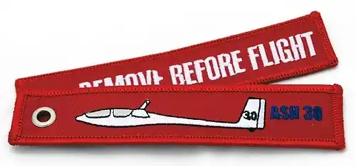 Solange Der Vorrat Reicht "ASH 30" Remove before flight