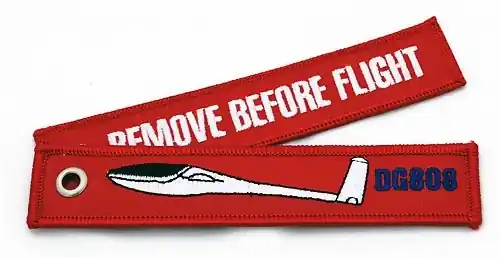 Letzte Chance "DG808" Remove before flight
