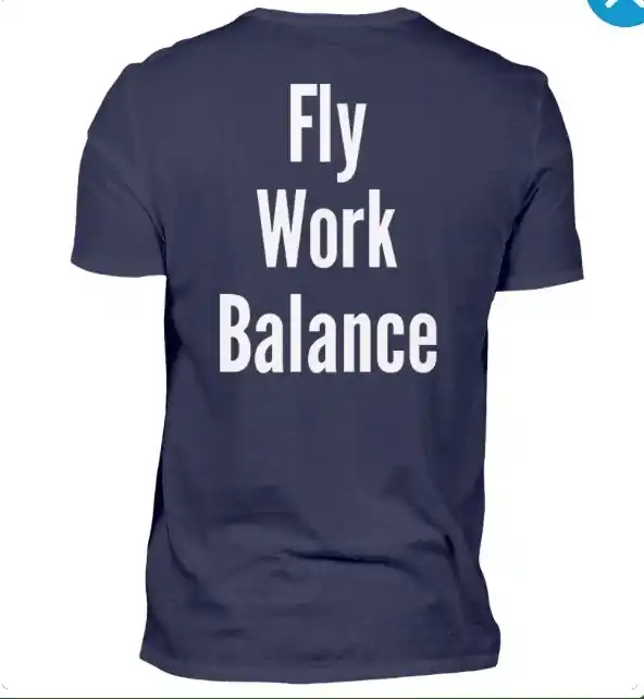 Must-Have T-Shirt "Fly-Work-Balance" Herren