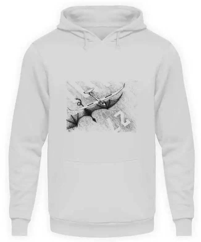 Markenware Hoodie Drache / Segelflieger