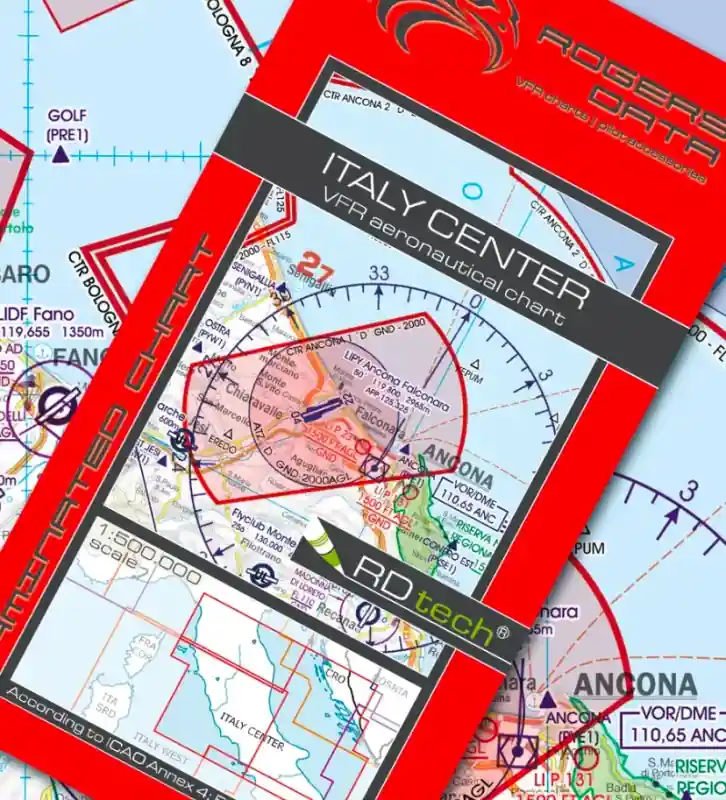 Bestpreis Rogersdata VFR Karte Italy Center 500k 2026