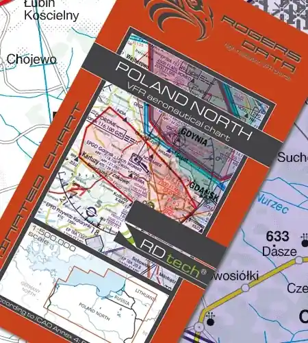 Rogersdata VFR Karte Poland North 500k 2026 Beliebt