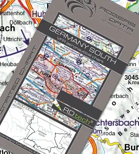 Rogersdata VFR chart Germany South 2026 Echt