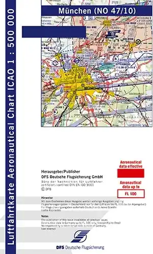ICAO-Motorflugkarte München 2026 Folie Top-Preis