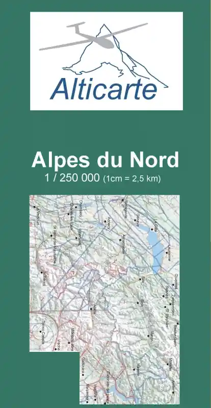 Top-Preis Segelflugkarte franz. Nordalpen 2026