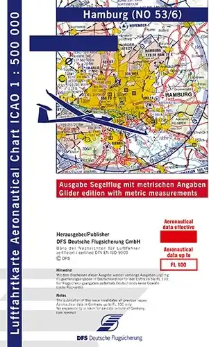 ICAO-Segelflugkarte Hamburg 2026 Folien Version Neuheit
