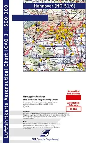 ICAO-Motorflugkarte Hannover 2026 Folie Top-Angebot