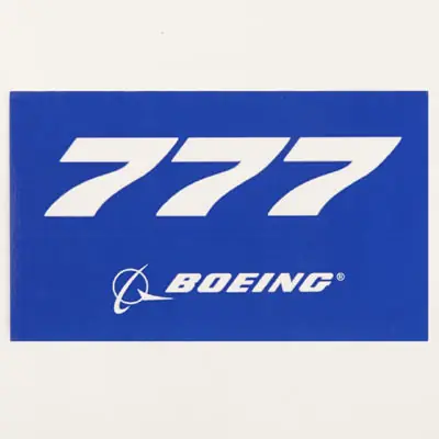 777 Sticker Blue Preiswert