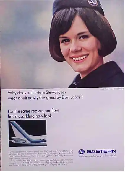 Neue Ware Eastern Airlines 1964 Size M