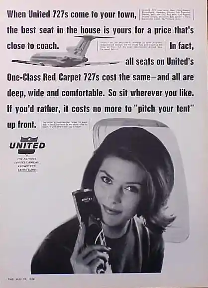United Airlines 1964 Size M Neue Ware