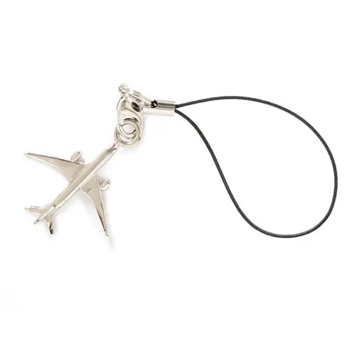 Charm Anhänger Flugzeug Echt