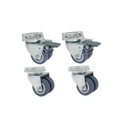 Preiswert 4er Set Gummirollen f. Boxen