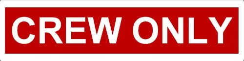 CREW ONLY refl. Sticker 10cm Sofort Bestellen