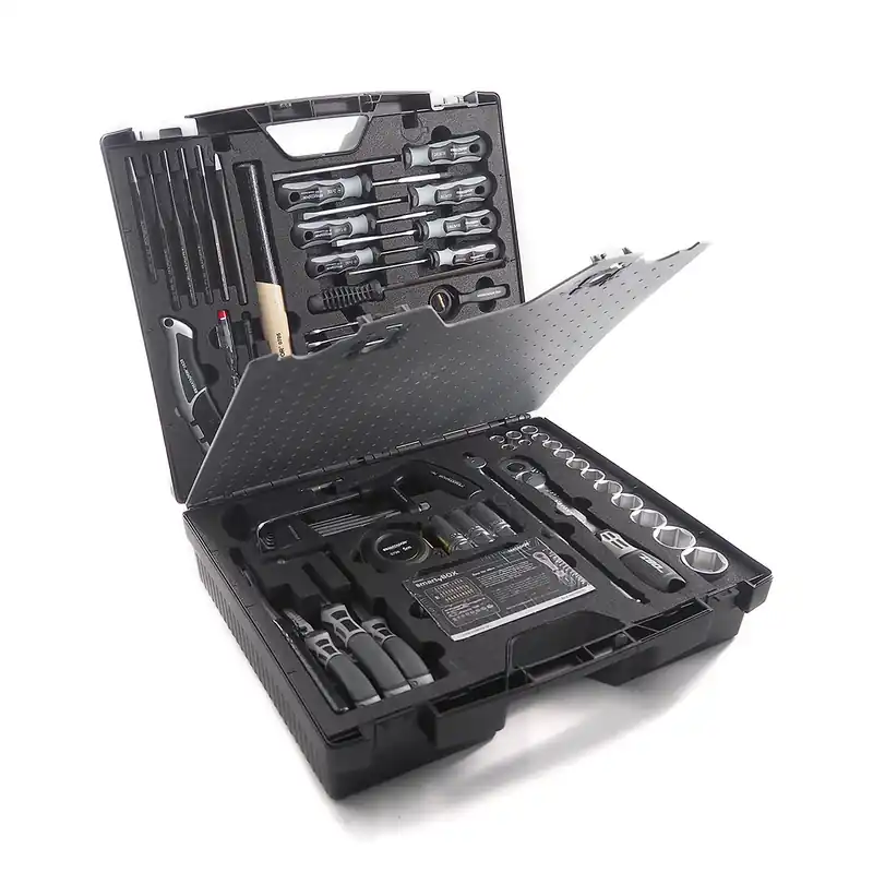Letzte Chance Werkzeugkoffer "BlackBox", 125-tlg., 6,3 mm (1/4")-12,5 mm (1/2"): 6-32 mm, MATADOR Art.-Code: 41520001