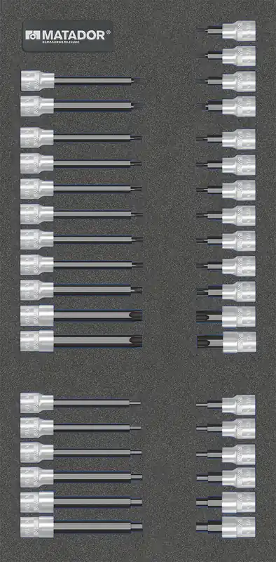 Neue Kollektion MTS Steckschlüssel-Satz, 36-tlg., 10 mm (3/8") (1/3), MATADOR Art.-Code: 81643078