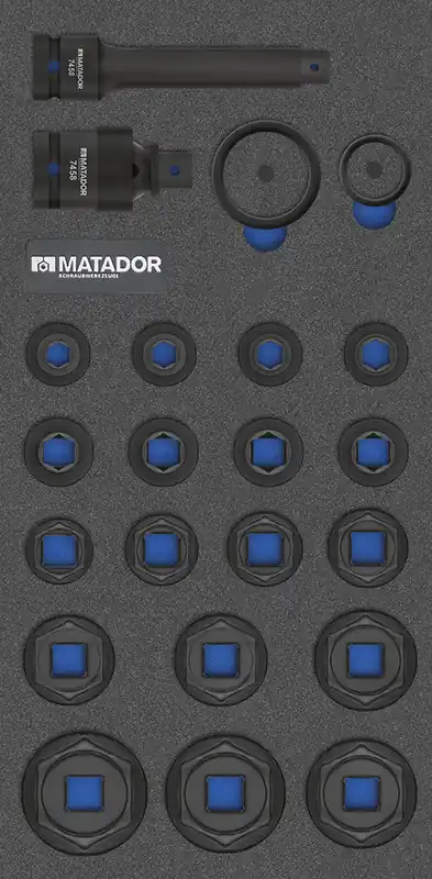 Heißes Angebot MTS Kraft-Steckschlüssel, 24-tlg., 12,5 mm (1/2"): 10-34 mm (1/3), MATADOR Art.-Code: 81647475