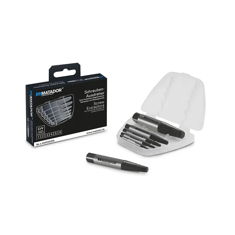 Schraubenausdreher-Satz, 6-tlg., M3-M25, 1/8-1", MATADOR Art.-Code: 07710002 Top-Seller