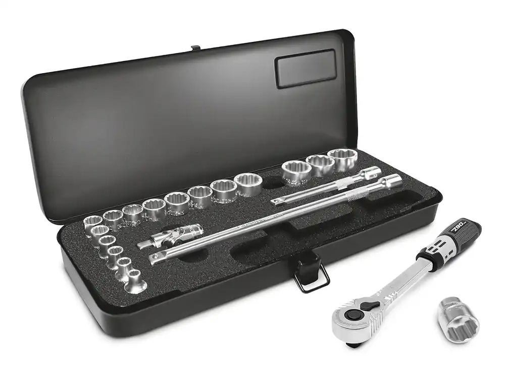 Kracherpreis Steckschlüssel-Satz, 12-kt., 21-tlg., 10 mm (3/8"): 6-22 mm, MATADOR Art.-Code: 31159211 Metrisch (MM)