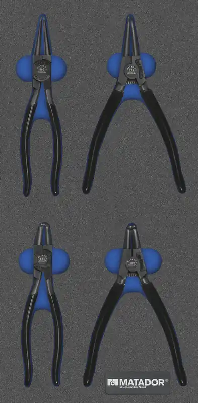 MTS Sicherungsringzangen XL, 4-tlg., (1/3), MATADOR Art.-Code: 81641505 Ø 40 - 100 mm Heißes Angebot