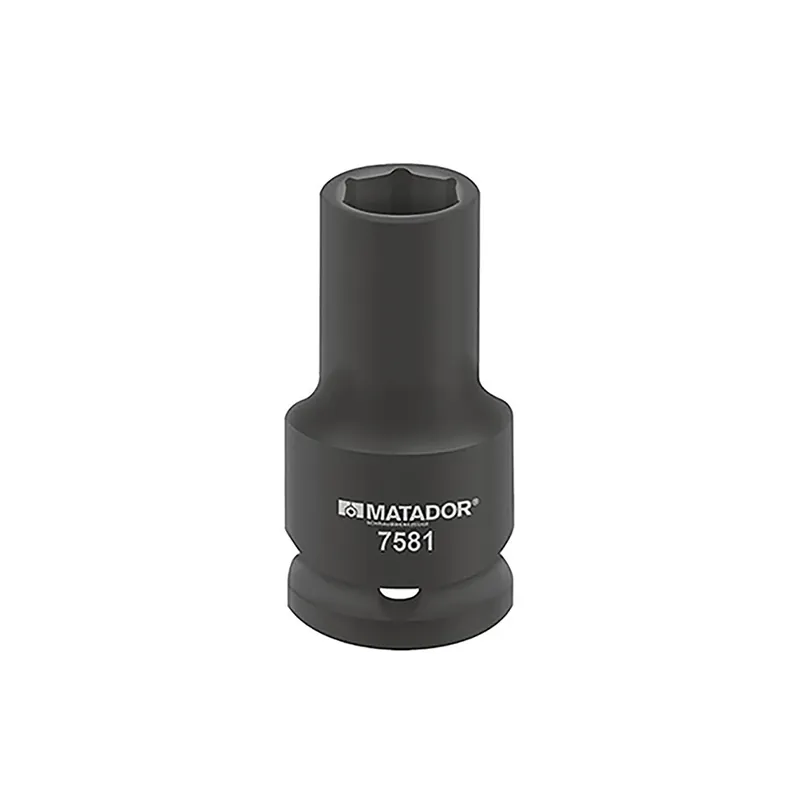 Kraft-Steckschlüssel-Einsatz, 6-kt., lang, 20 mm (3/4"): 34 mm, MATADOR Art.-Code: 75810340 34 mm Rabatt