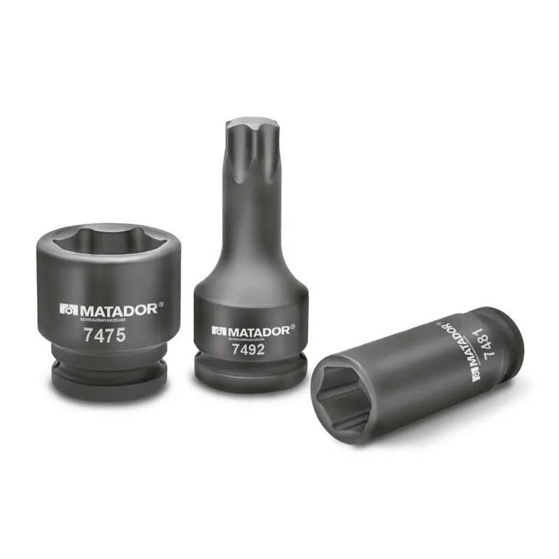 Kraft-Steckschlüssel-Einsatz, 6-kt., 12,5 mm (1/2"): 15 mm, MATADOR Art.-Code: 74750150 15 mm Direktkauf