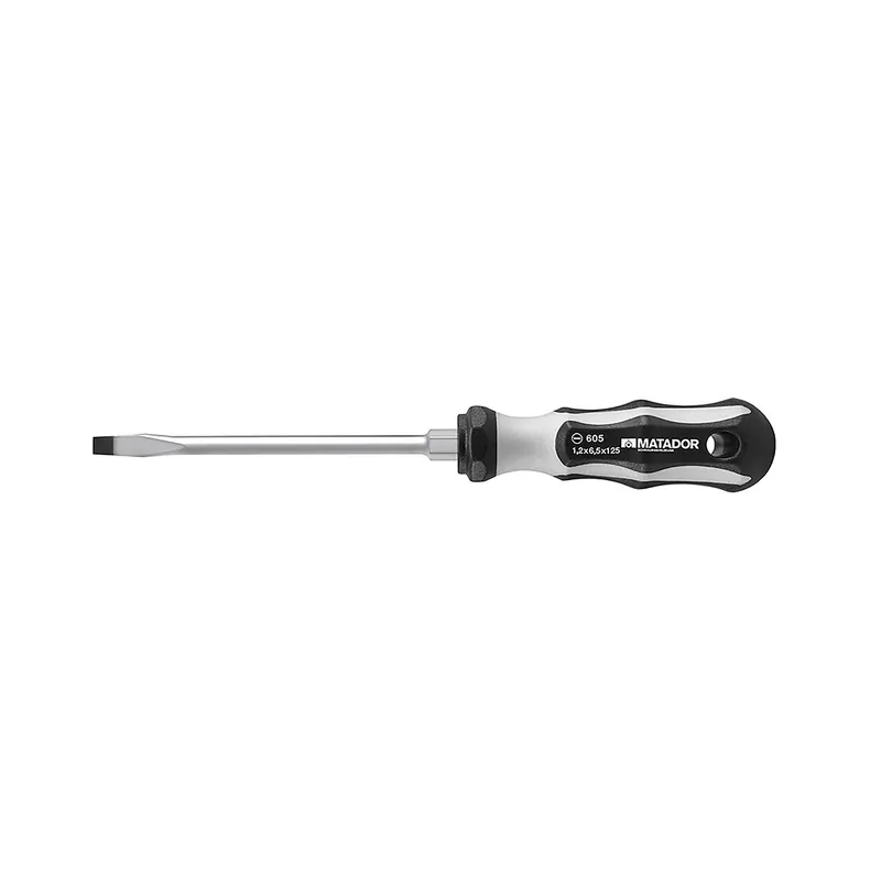Schraubendreher, 2K, 6-kt., Schlitz, 5,5x100 mm, MATADOR Art.-Code: 06051055 5.5 x 100 mm Markenware