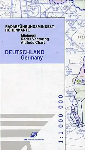 Nur Heute Streckenkarte Unterer Luftraum, mit Darstellung der FIS-Gebiete und MRVA