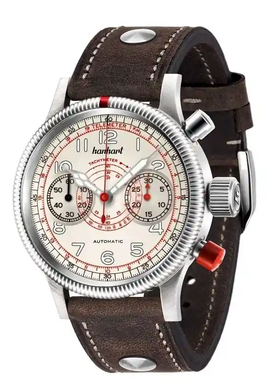 Hanhart Chronograph Tachy Tele, Zifferblatt altweiß Sofort Bestellen